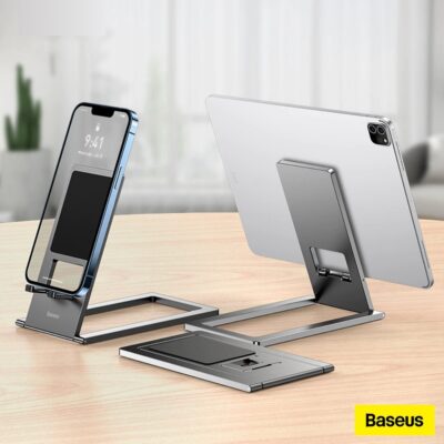 Baseus Foldable Desktop Phone Stand – Portable and Adjustable Universal Holder for Phones, Tablets, and iPads