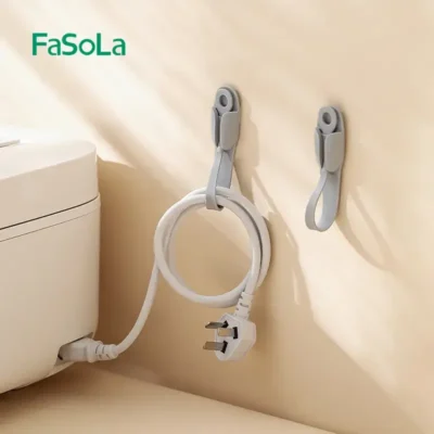 FaSoLa Cable Winder – Adhesive Silicon Cable Holder for Workstations