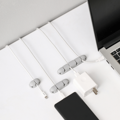 FaSoLa Adhesive Desktop Cable Organizer – Versatile Cable Management Solution