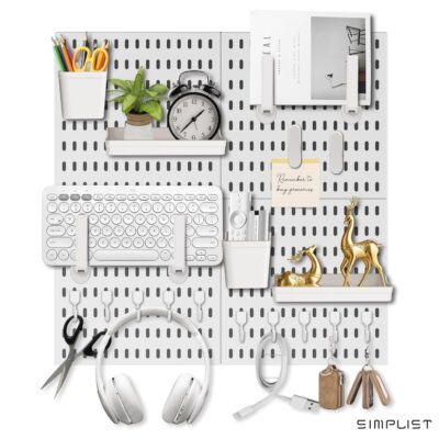 Easyhomie Wall Organiser Pegboard Combination Kit (2 x2 ft)