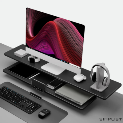 Dual Layer Monitor Stand with DualArc design.